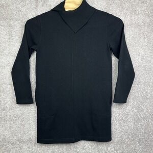 Athleta Women Cozy‎ Karma Vela Dress Turtleneck Voyage Black Size Small
